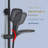 Rainfall Shower System,Outdoor Exposed Shower Head System Shower Faucet Set ,High Pressure Rainfall Shower Head with Handheld Combo-93312205