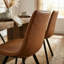 Chaise d’appoint rembourrée en jaune Dunellon