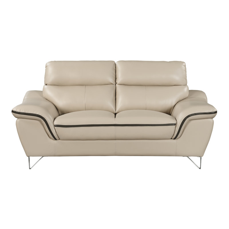 Matheny 69'' Upholstered Loveseat, Beige