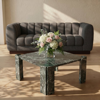 Abe Green Genuine Marble Coffee Table