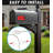 Professional Mailbox Flag, Galvanized Steel Universal Outgoing Matte Mailbox Replacement Flag Kit Upgraded Sinking-Fixed Design For All Other Surface Rust Resistant Mailbox Flag,Black And Red, 7 X 2.5 X 0.5 Inches