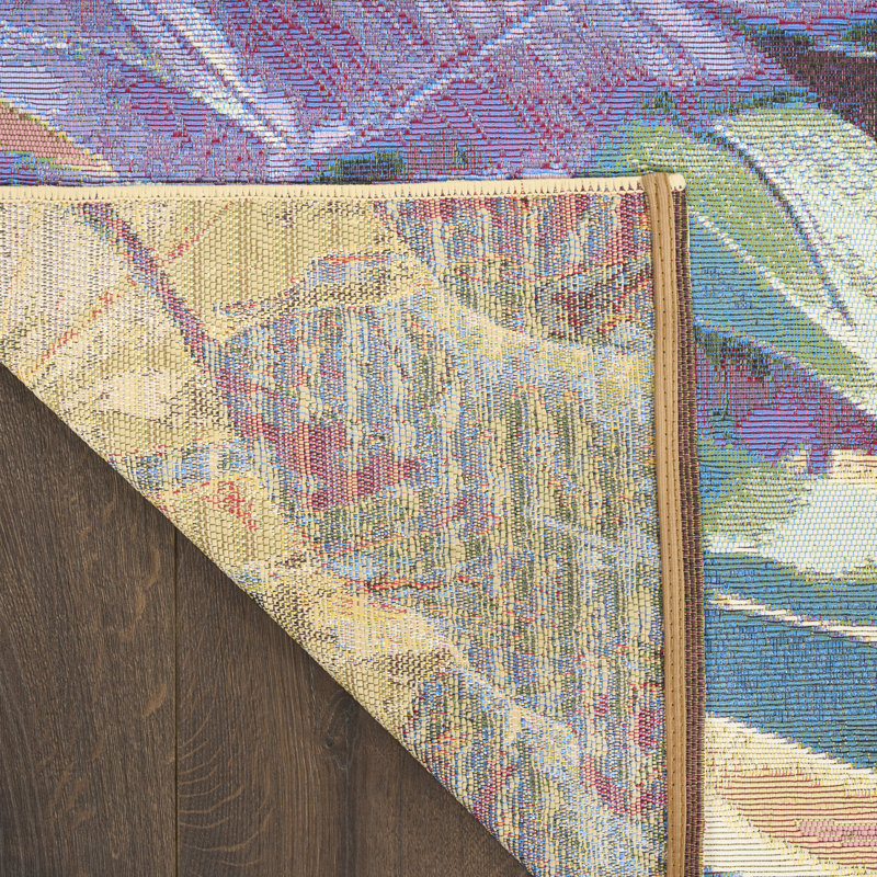Nourison Color Splash 4' x 6' Multicolor Tropical Rug, Rectangle 4' x 6'