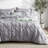 Bedsure Twin Pintuck Bed-in-a-Bag- Gray Pinch Pleat Comforter with Sheets, Pillowcases & Shams-101518290-103425114