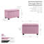 Banc de rangement rembourré en tissu Bacca-681899097