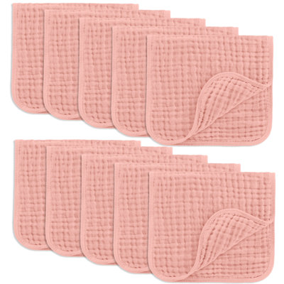Comfy Cubs Muslin Burp Cloths 20" x 10"  - Large, 6-Layer, Ultra Absorbent 100% Cotton for Baby Spit-Up, Drool, and Messes