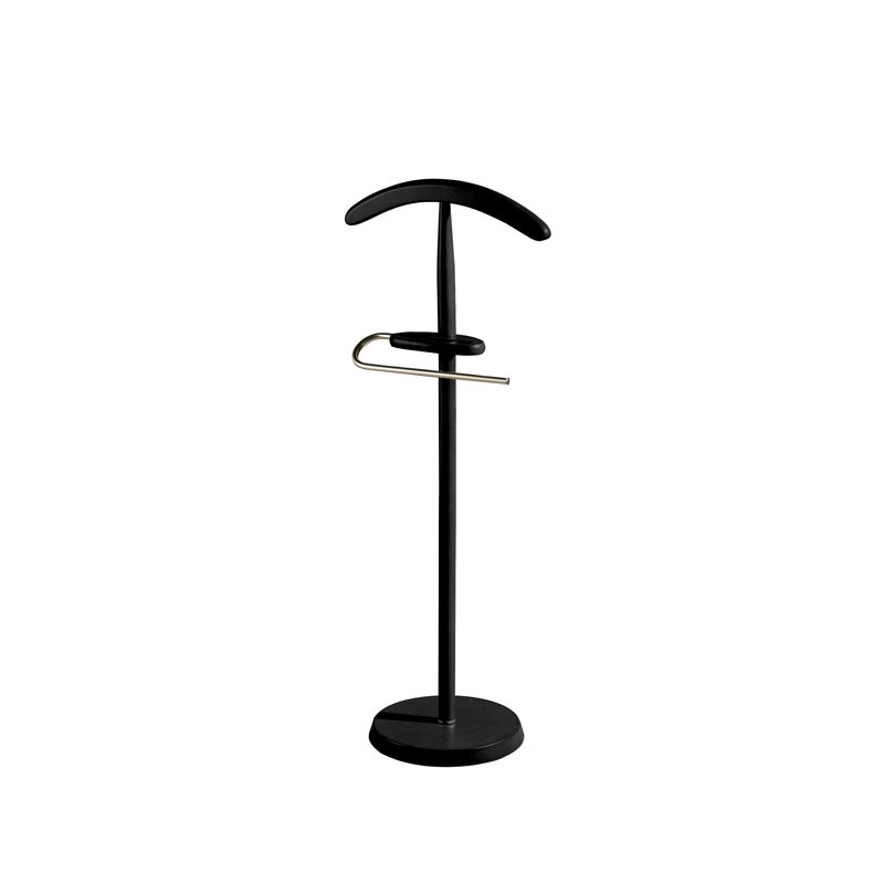 Ahlers Freestanding Valet Stand, Black