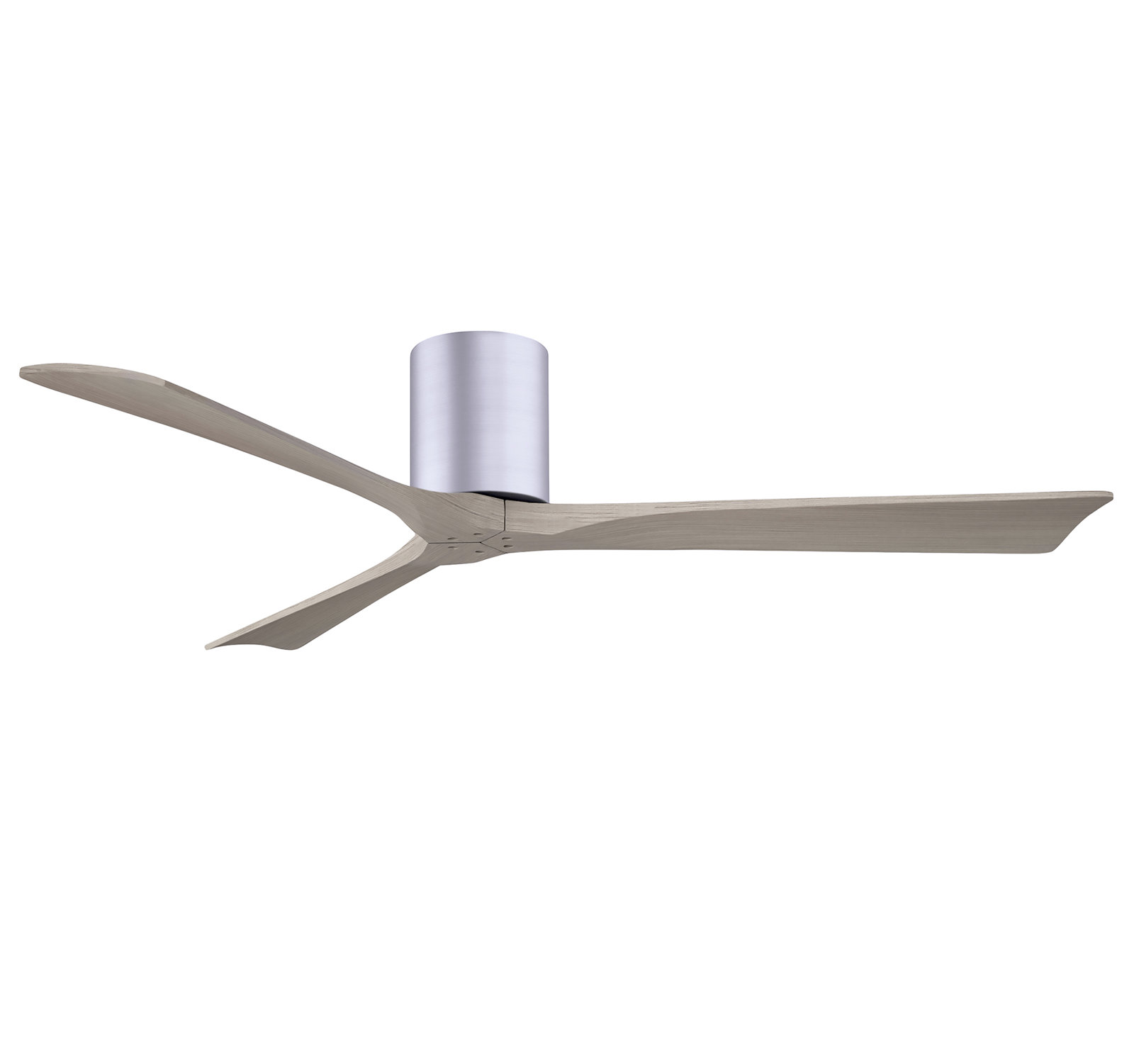 Olivier Ceiling Fan, Brushed Nickel, Gray Ash Tone, 60"