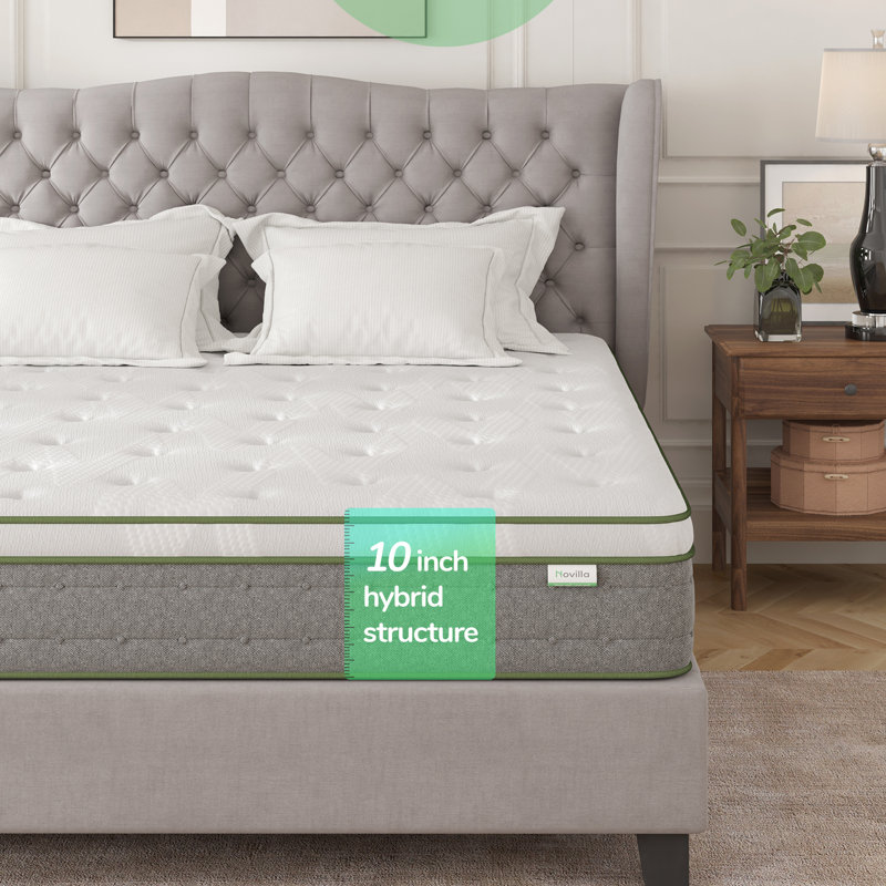 10'' Medium Gel Infused Hybrid Mattress, Twin
