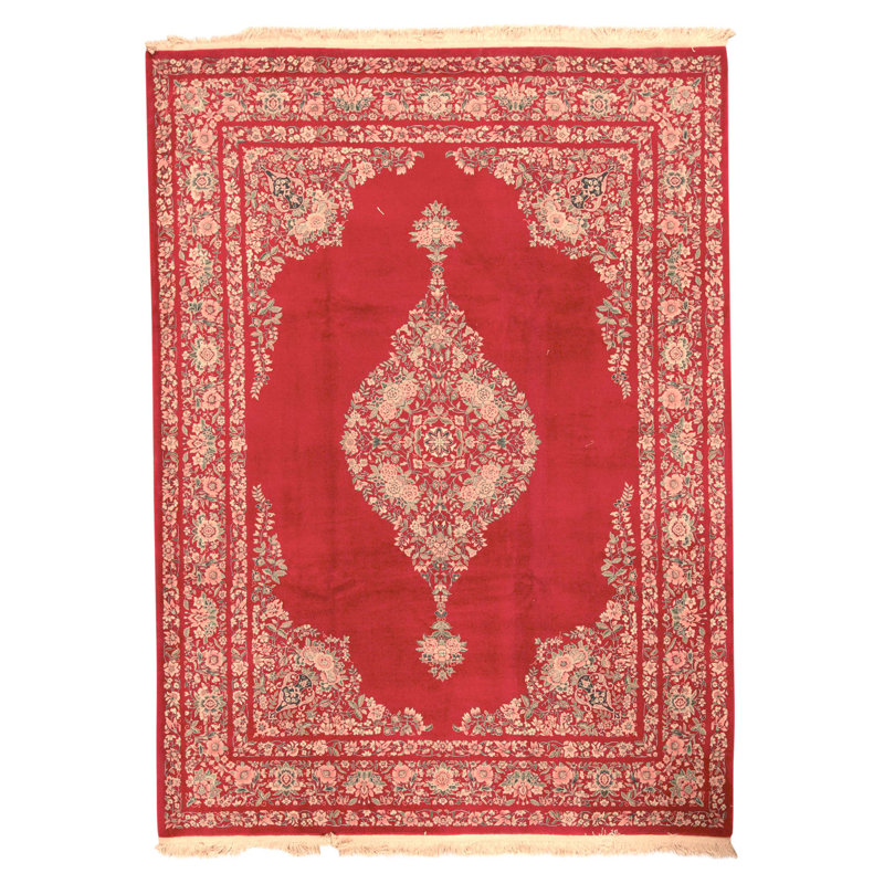 Tapis rouge noué à la main de haute qualité