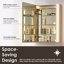 Armoire à pharmacie avec miroir en aluminium Brekken-353354697