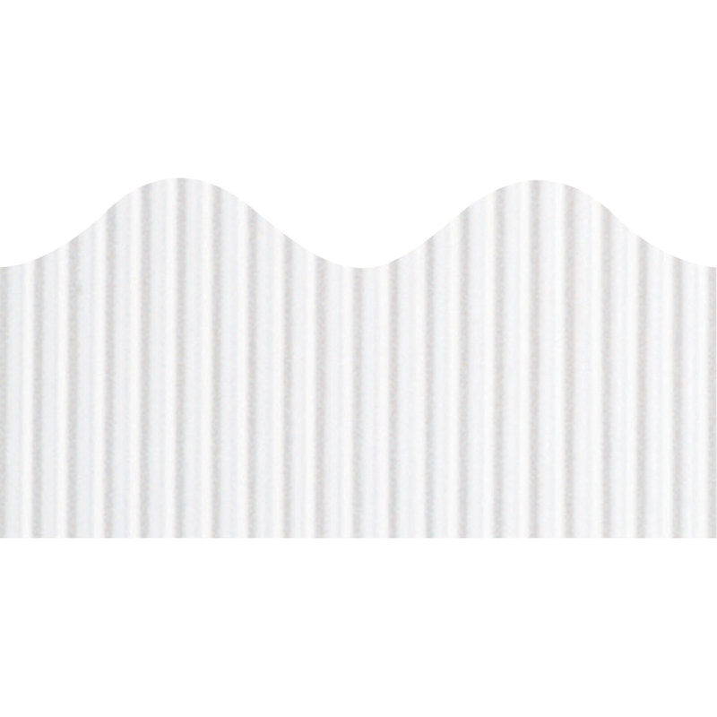 Bordure de salle de classe festonnée festonnée, Blanc