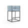 Upholstered Counter Stool with Metal Frame