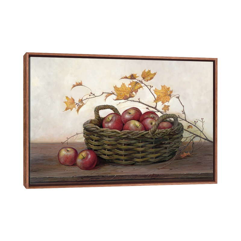«Winesap and Maples» par Ruane Manning - reproduction d'art, H 26 po x l 40 po x 1,5 po, Toile classique avec cadre brun