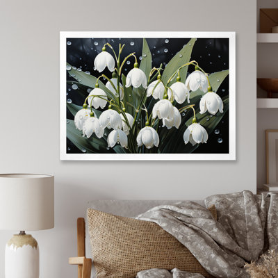 " White Graceful Snowdrops Flowers IV "