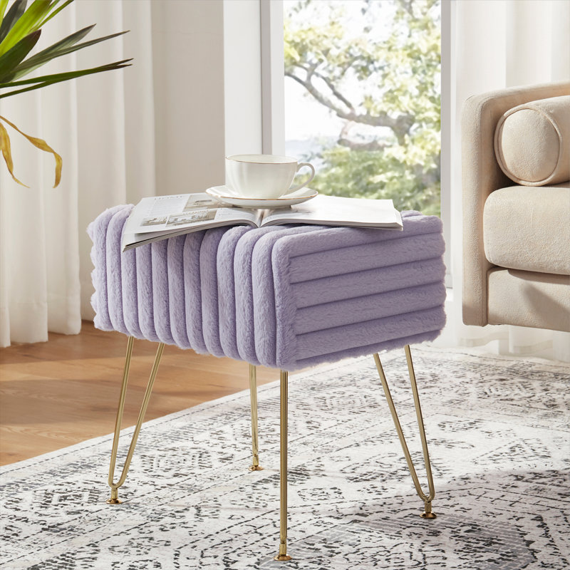 Tabouret de coiffeuse Modern, Mauve