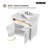 Eviora 36 In. Single Sink Freestanding White Bath Vanity With White Cultured Marble Top Assembled