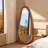 Asymmetrical Wood Framed Accent Wall Mirror-1416182758-1414601651