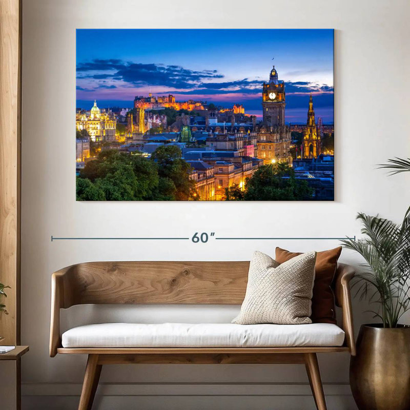 Kavia Edinburgh la nuit, H 34 po x l 51 po