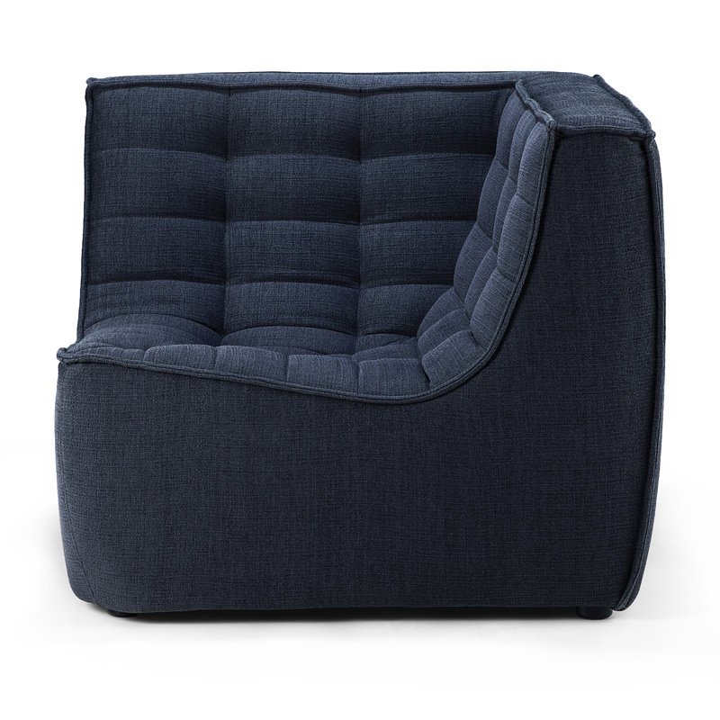 N701 Corner Wedge, Dark Blue Cotton Blend