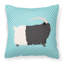 Coussin décoratif extérieur à damier de chèvre-48710523-23813439