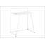 Bureau d'ordinateur moderne moderne de 30 pouces avec stratifié blanc et structure en métal, parfait pour les petits bureaux à domicile et les dortoirs.