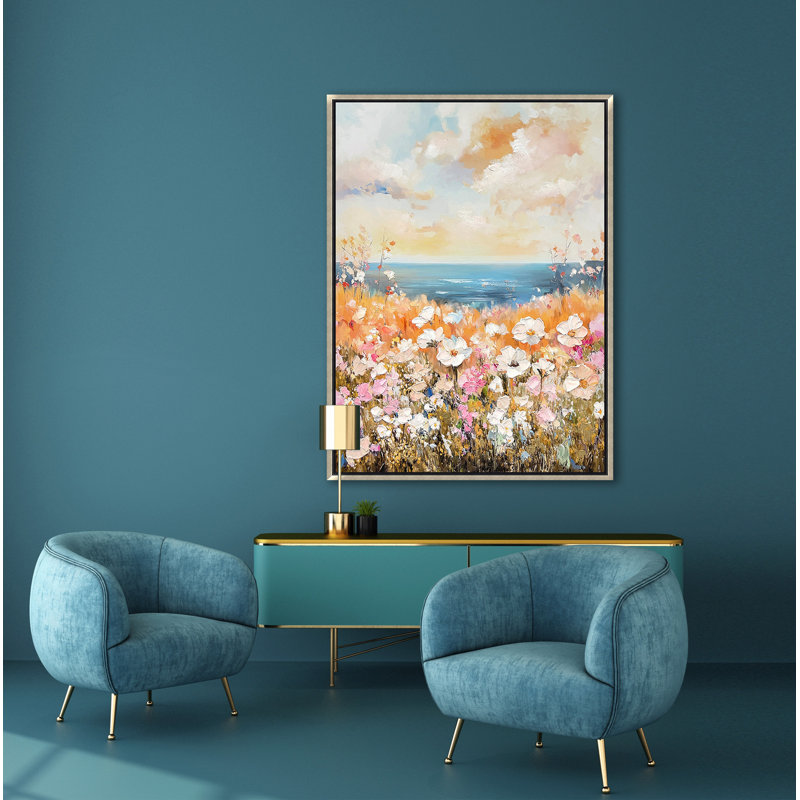 Seaside Bloomscape Canvas Wall Art