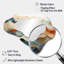 Abstract Orange And Blue River Ink III - Irregular Abstract Marble Modern Unique Wall Mirror-107246858
