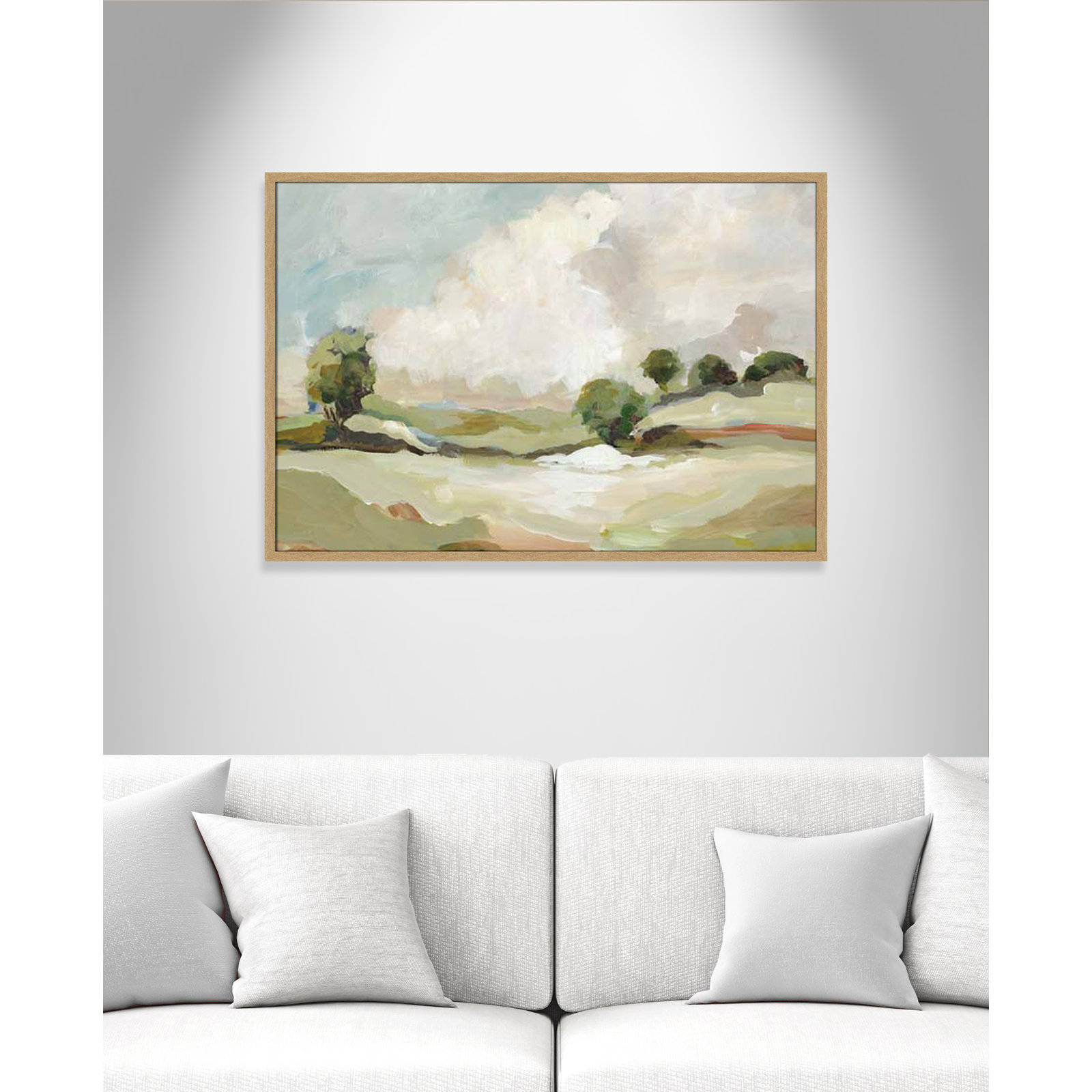 Pastoral Land by Allison Pearce, 29.5" H x 41.5" W x 1.25" D, Brown