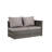 -piece Outdoor Patio Furniture Set, All-weather Wicker Rattan Sofa With Glass Table, Cushions, And Pillows For Backyard, Lawn, Or Garden-769653396