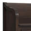Banc de rangement en bois massif de 56 po de large Connaught avec couvercle relevable et façade lambrissée