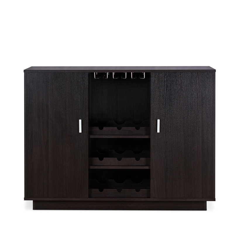Espresso 2-Door Wine Cabinet