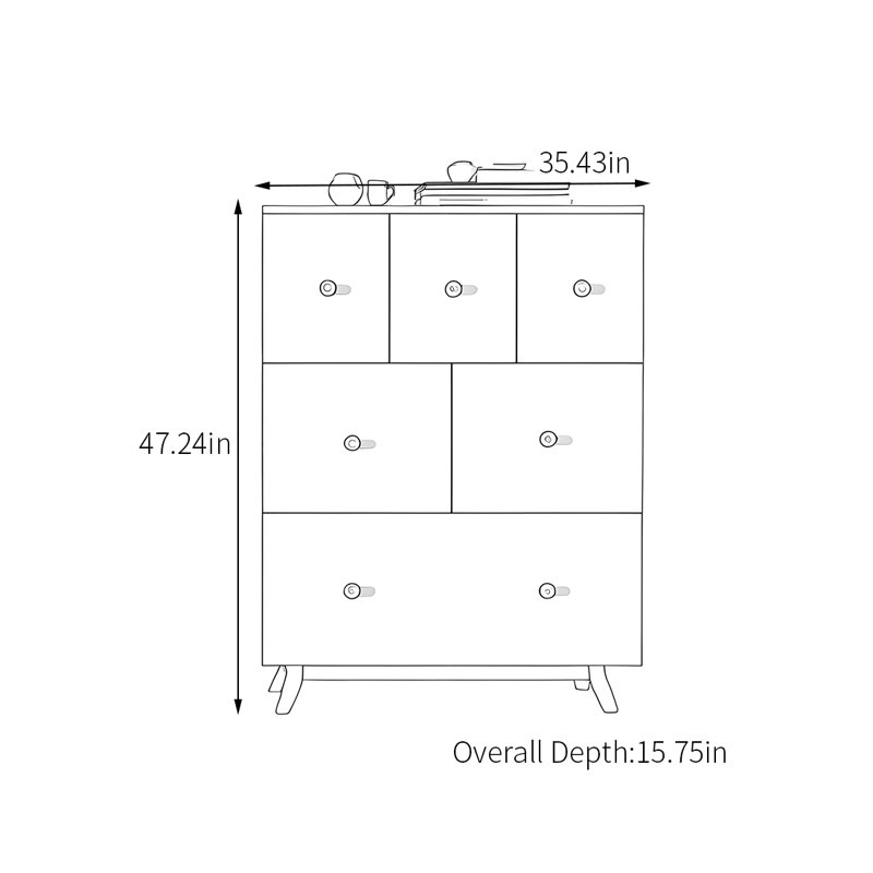 Commode de tiroir moderne et minimaliste, Rose
