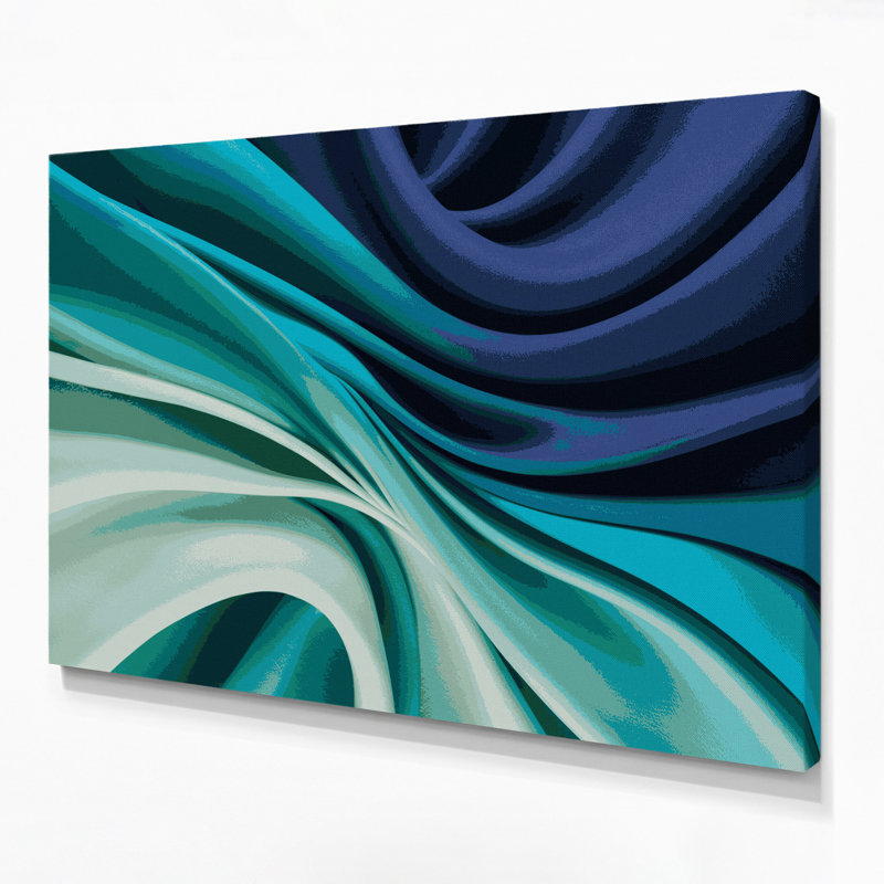 «Gradient Abstract 44 Green», art mural sur toile, H 24 po x l 36 po