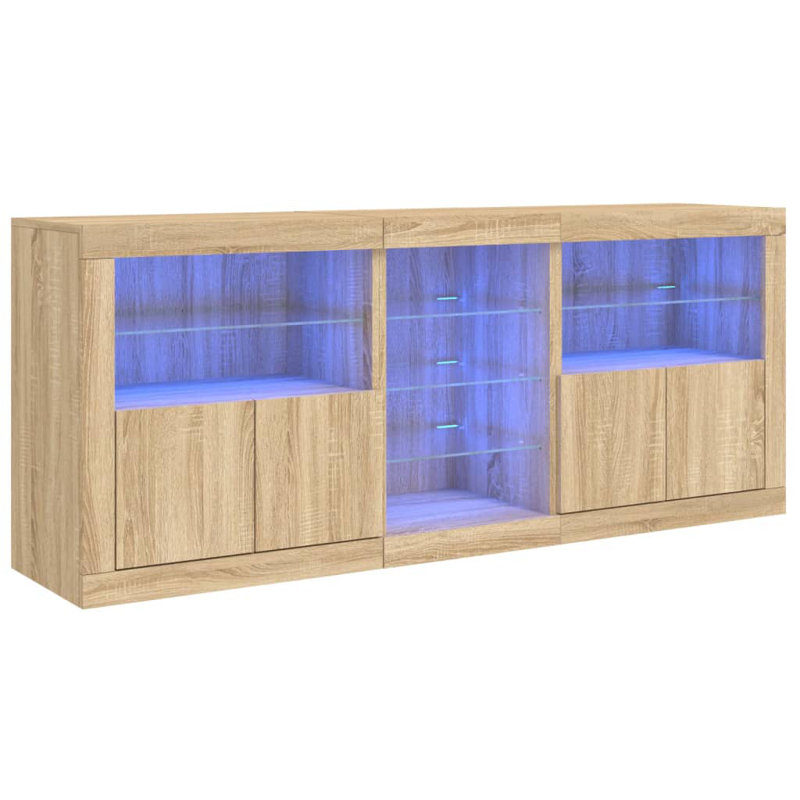 Bashkim 162cm Sideboard, Sonoma Oak