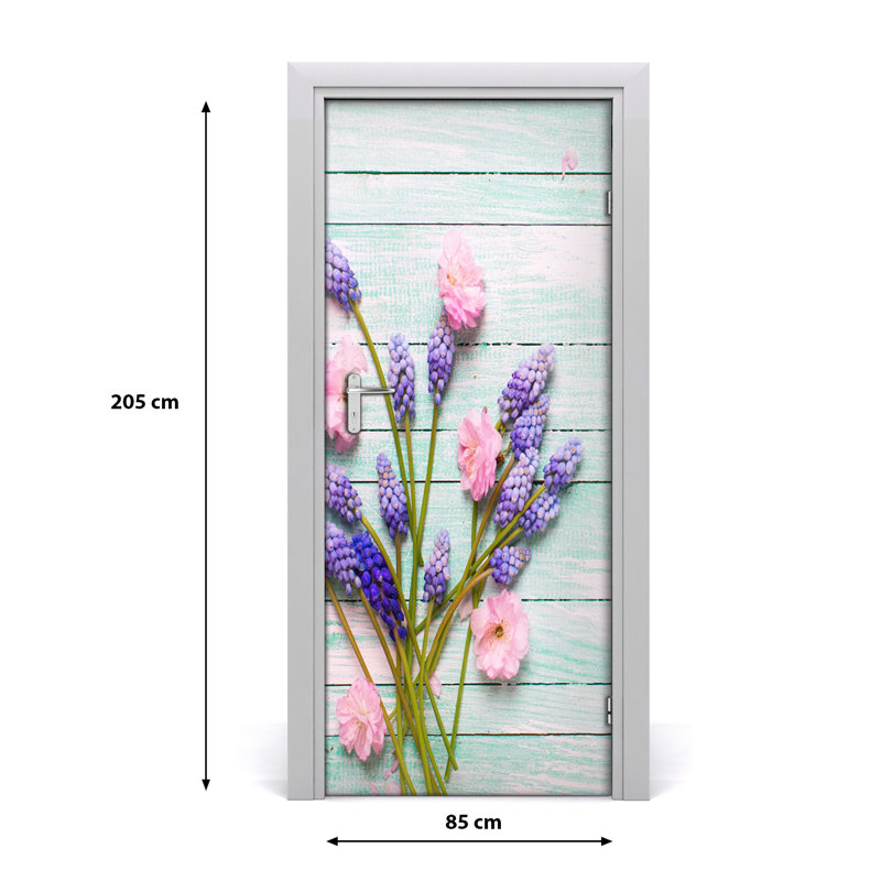 Flycatcher Door Decal, 205cm H x 85cm W