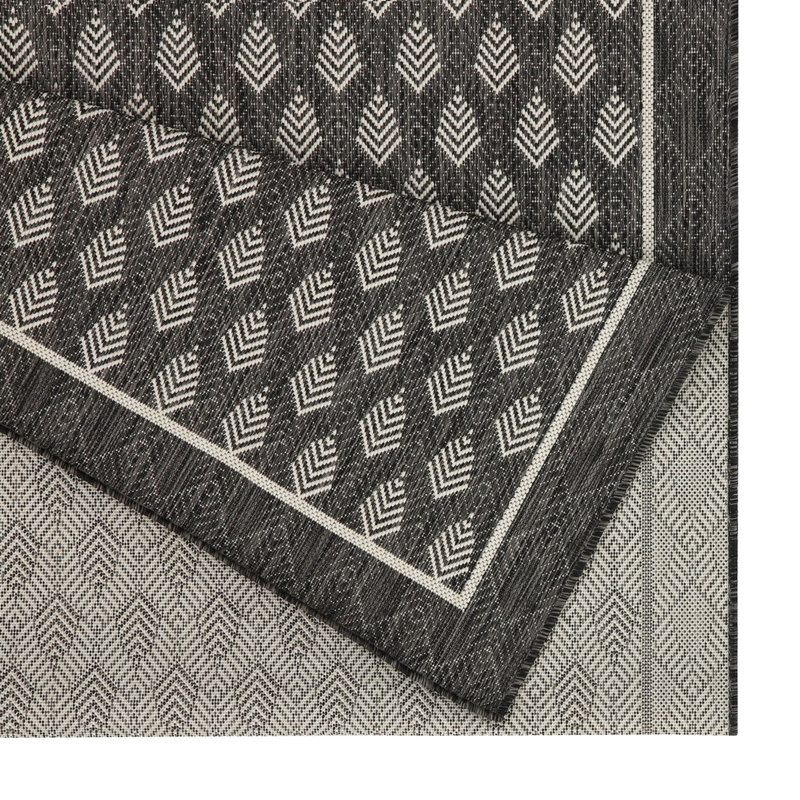 Gchar2008 Anthracite Area Rug, 5'3" X 7'3", Sunshine, Polypropylene, , Stain , For Various Purposes 5.25 Ft. 7.25 Areas