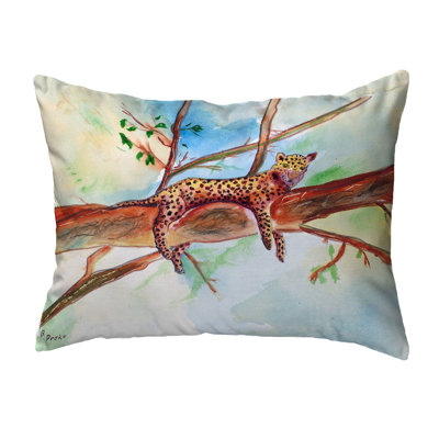 Housse de coussin rectangulaire et insert Leopard