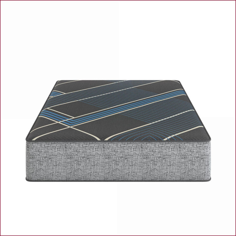 Matelas, Restonic TempaGel 13 po, confort moyen, grand lit | Mousse | Gris + bleu, Grand lit