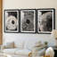 ABSTRACT Series Cxxxxi - Impression encadrée sur mesure de qualité supérieure - 3 pièces-2106565469-2106565470