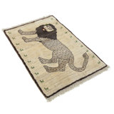 One-of-a-Kind 2'11'' X 4'3'' New Age in Ivory/Brown