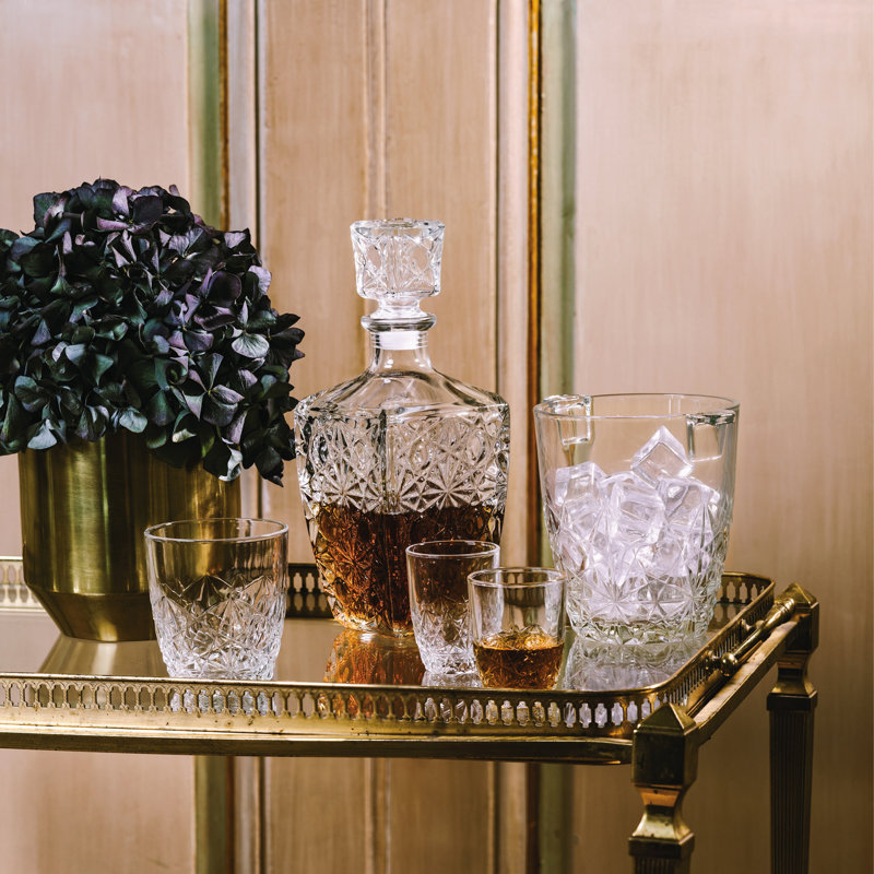 Ensemble de liqueur Dedalo (1 carafe + 6 verres à liqueur)