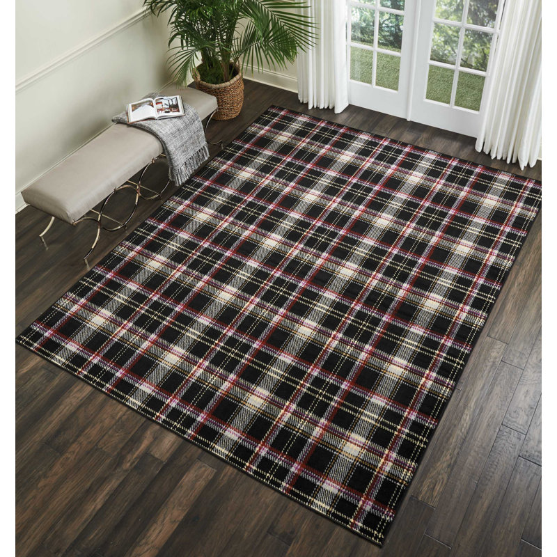Tapis noir Bo Bo, Rectangle 7 pi 10 po x 9 pi 10 po