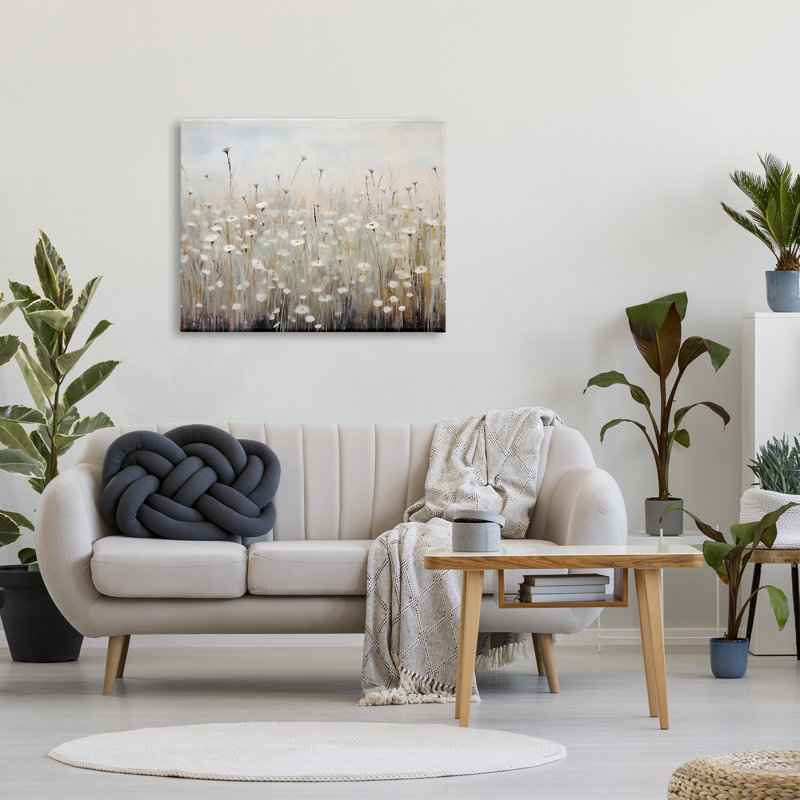 «Abstract Speckled Flowers» par Petals Prints Design, reproduction sur toile tendue, H 30 po x l 40 po
