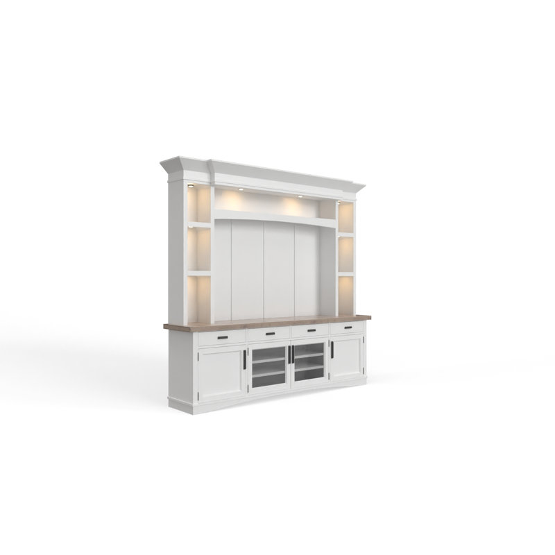 Bankhead Entertainment Center for TVs up to 70", White