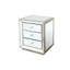 Élégant mobilier en miroir argenté à trois tiroirs - Rehaussez votre armoire d'ambiance pour garder vos essentiels à portée de main