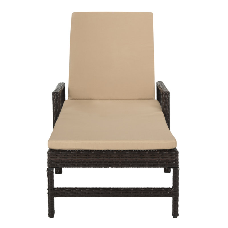 Chaise longue inclinable avec coussin Bourneville