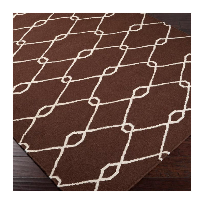 Laticia Wool Geometric Indoor Rug, Rectangle 3'6" x 5'6"