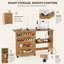 Bureau de couture mobile pliant avec station de charge et tablettes de rangement