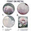 Rainy Pink Peony Bloom of Tranquility - coquelicots, décoration murale en métal-53611463
