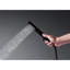 Robinet de douche à main et de baignoire - Acier inoxydable noir mat, haut débit, bec cascade, rouille et corrosion pour une salle de bain moderne montée sur un sol serein